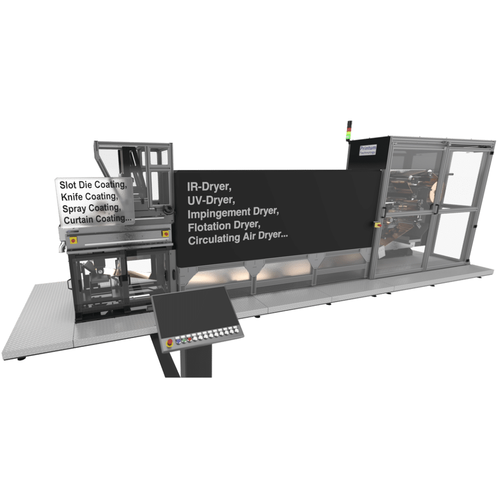 Loop-Coater: Iterative Bahnbeschichtung und Bahntrocknung: Liquid Film Coating + Thin Film Technology (TFT)