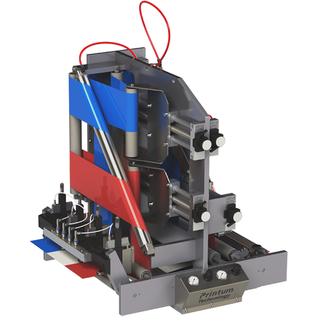Multilayer-Kit (Crossover-Einheit) / Inline-Upgrade für mehrlagige Etiketten-Produktion (z.B. Abziehetiketten/ Peel-off Labels, Wrap Arounds, und andere Multilayer-Etiketten )